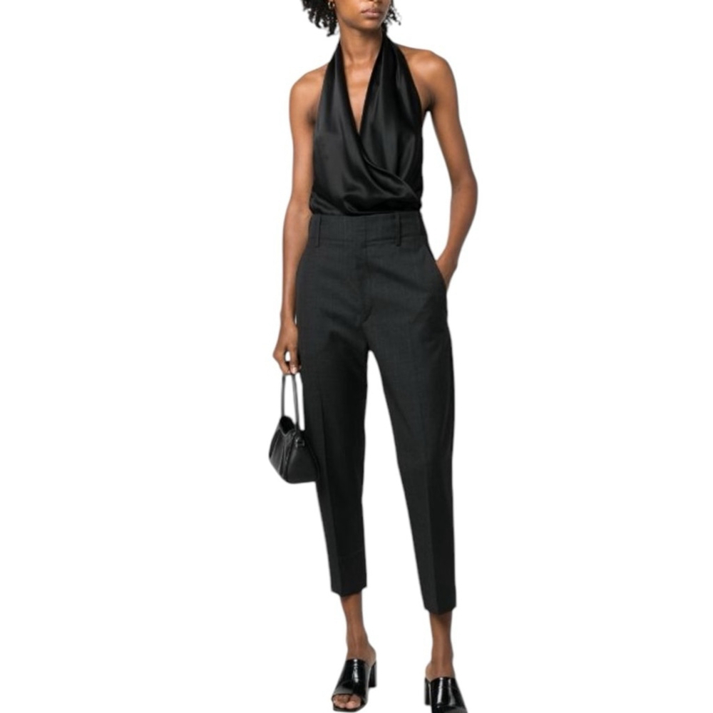 ISABEL MARANT
Naolia virgin-wool trousers in Black Sz 36